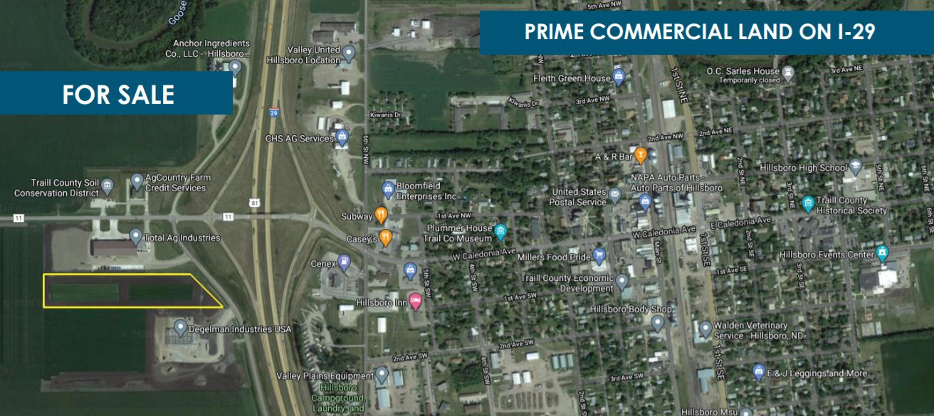 Commercial land on I-29 - Hillsboro